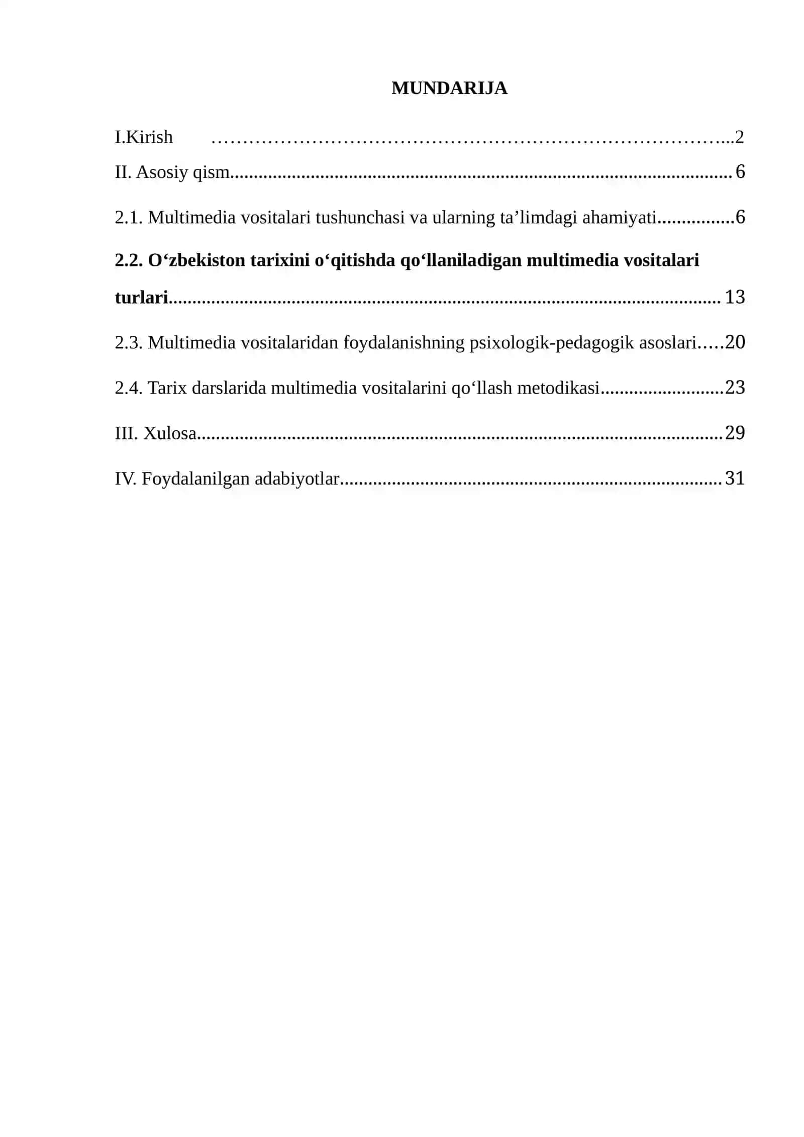 "Tarix darslarida mahalliy tarix materiallaridan foydalanish metodikasi" 2
