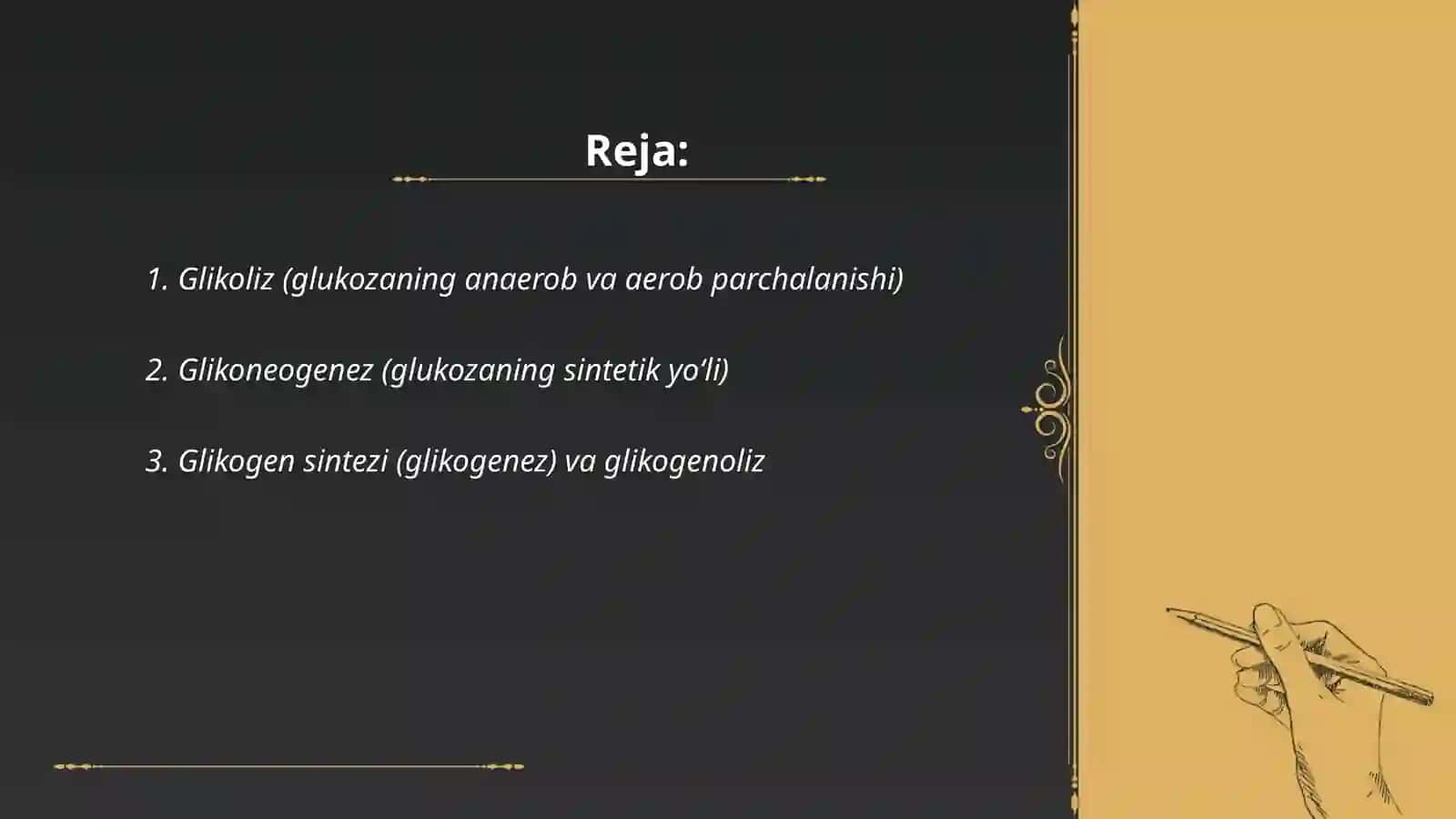 Uglevodlarning almashinuvi 2