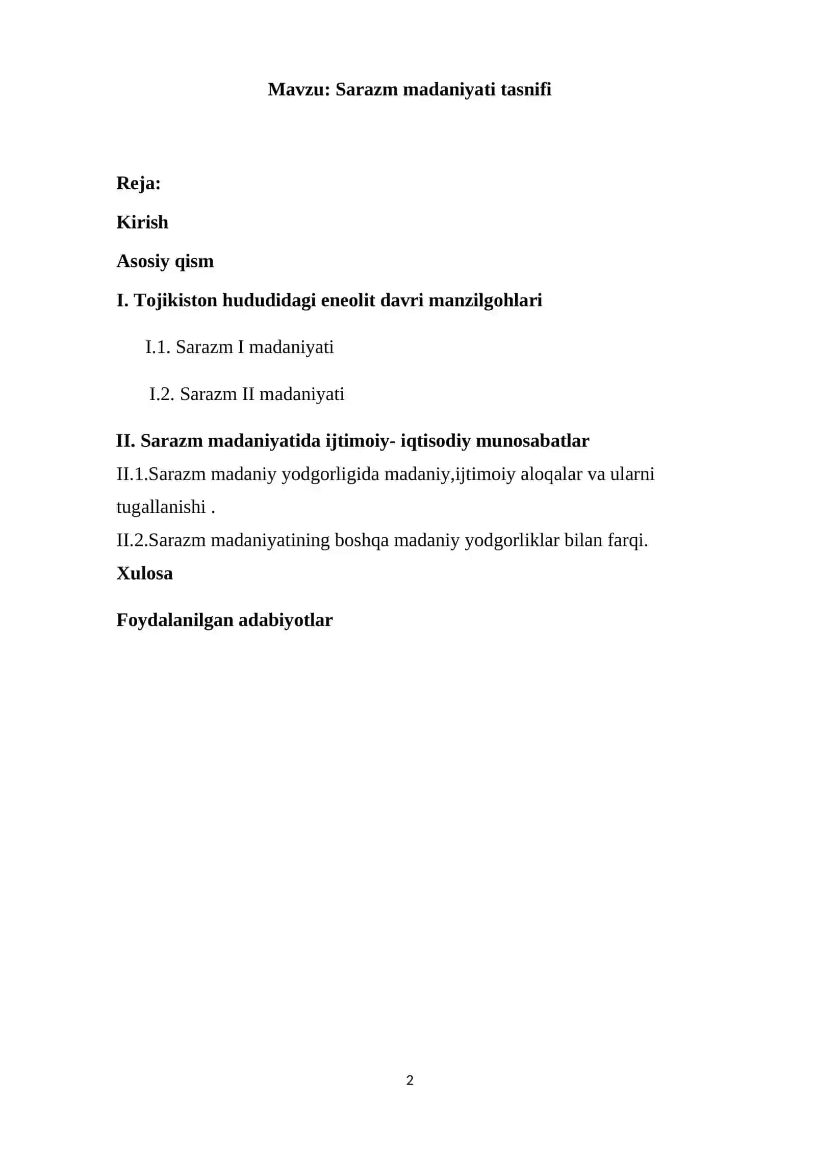 Sarazm madaniyati tasnifi 2