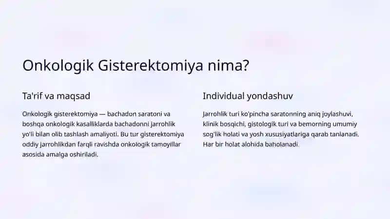 Onkologik Gisterektomiya Tamoyillari 2