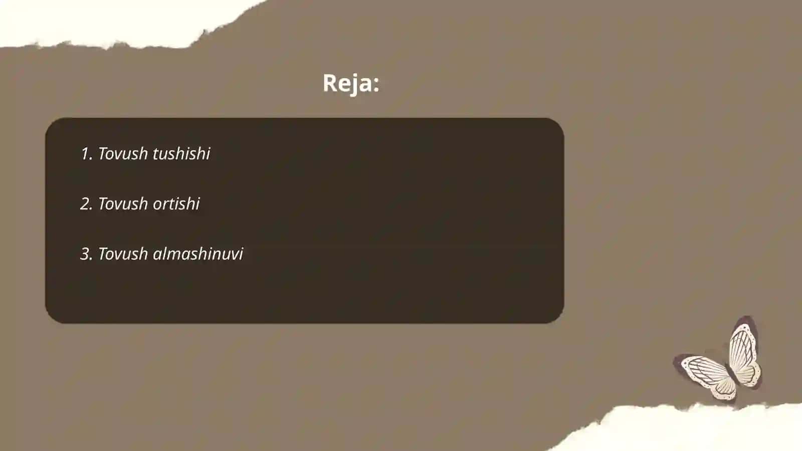 Tovush tushishi 2