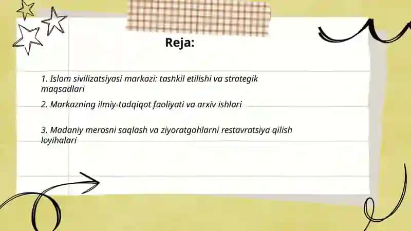 Dinshunoslik fanidan tayyorlagan slayd 2