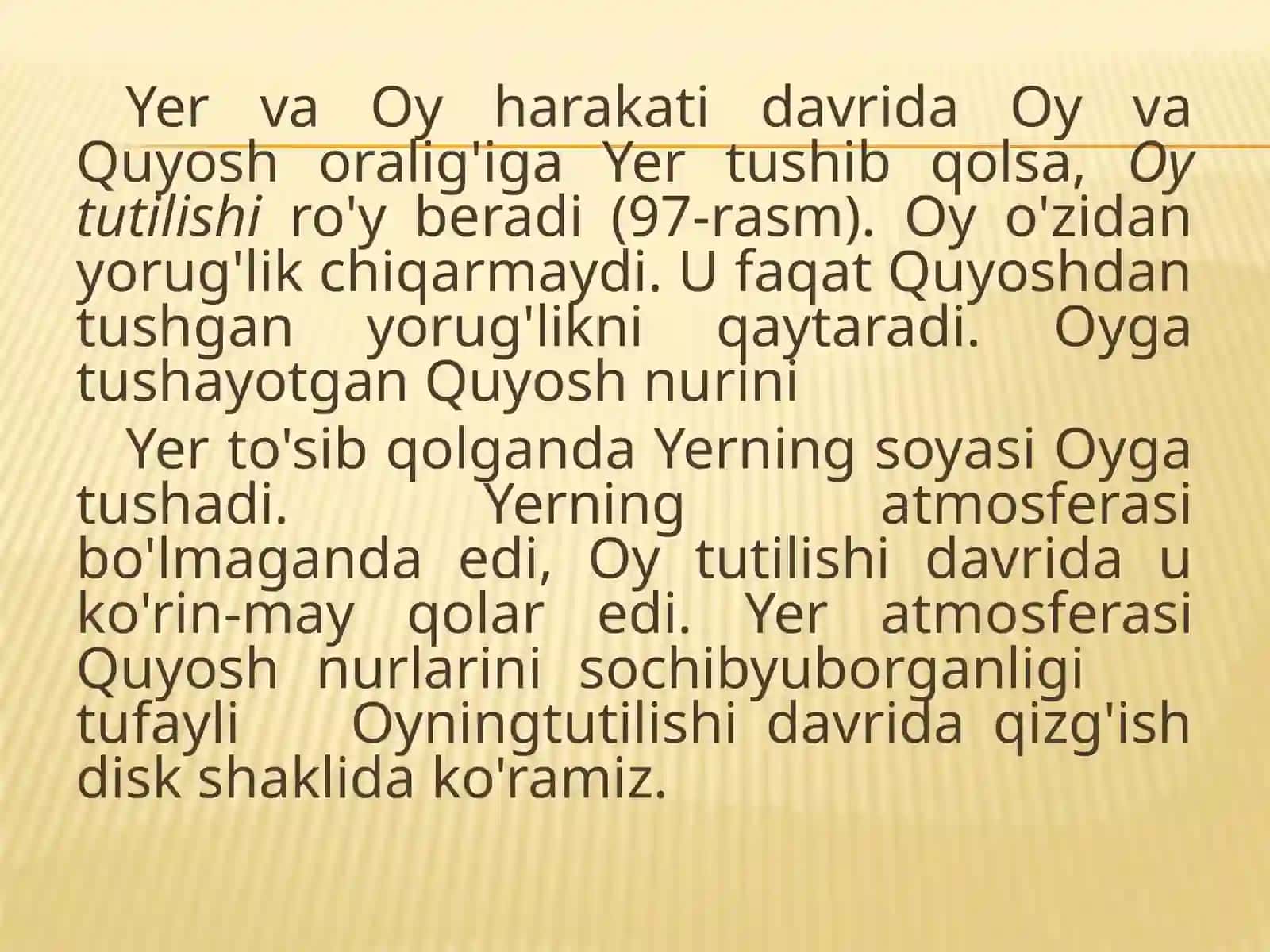 Qiyosh va oy tutilishi 2
