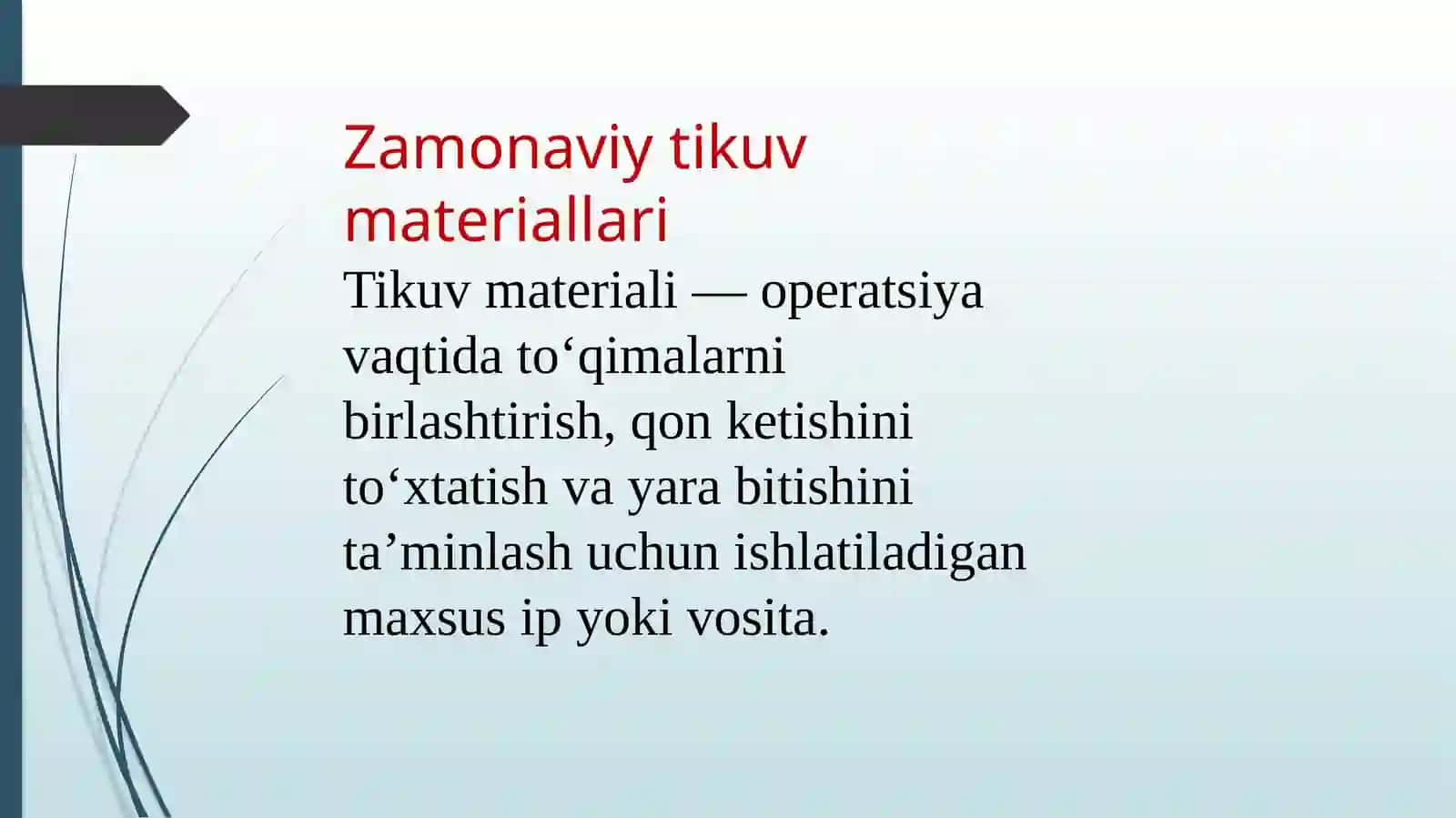 Zamonaviy tikuv materiallari 2