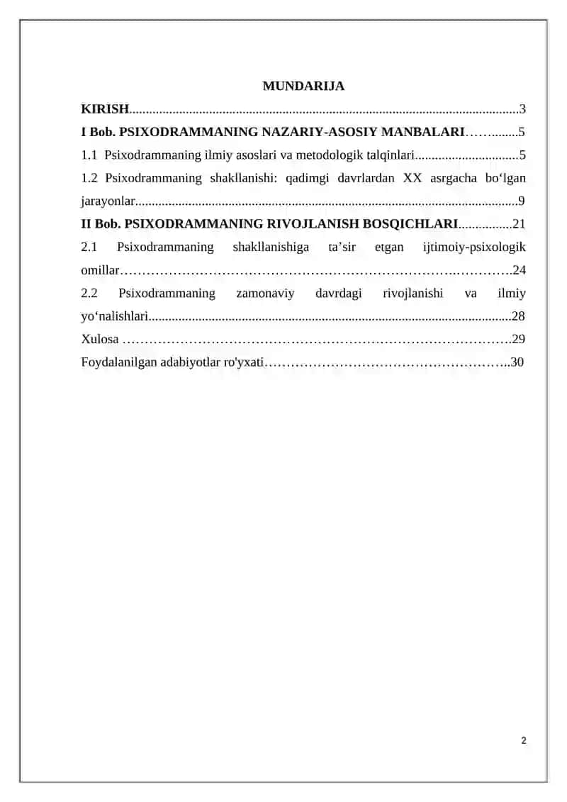 PSIXODRAMMANING TARIXI VA RIVOJLANISHI 2