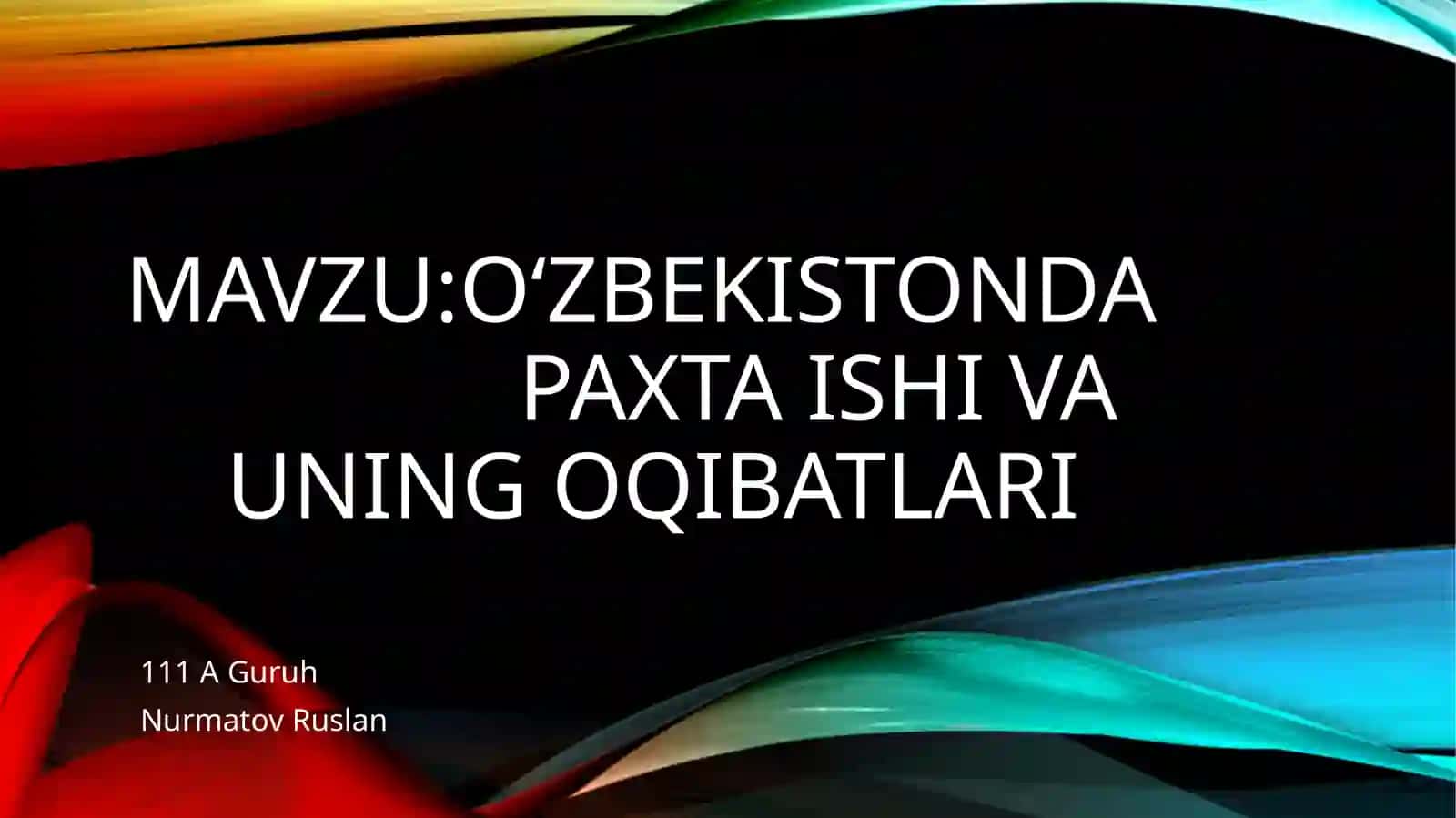 O‘zbekistonda paxta ishi va uning oqibatlari 2