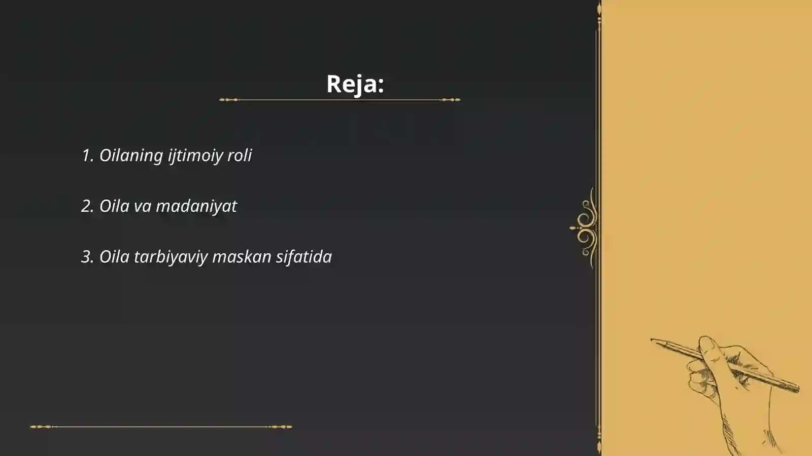 Fitratning "Oila" asari haqida 2