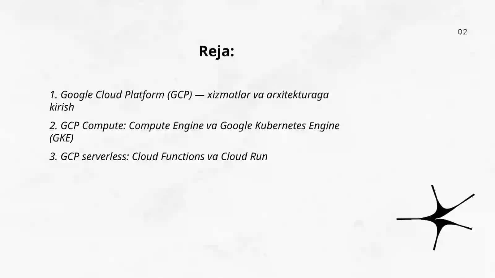 Google Cloud Platform (GCP) — mahsulot va arxitekturaga kirish 2