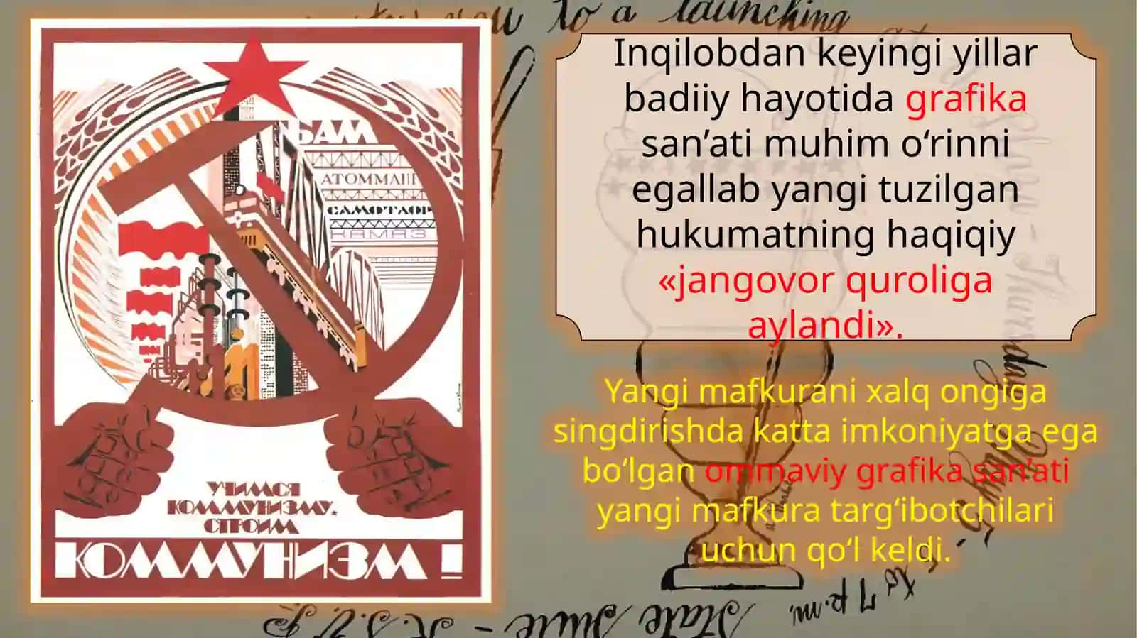 1920-1930-YILLARDA O’ZBEKISTONDA TASVIRIY SAN’AT (GRAFIKA) 2