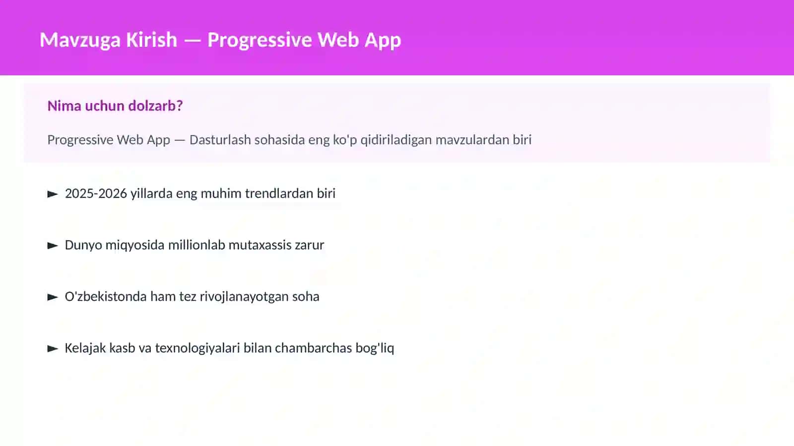 Progressive Web App 2