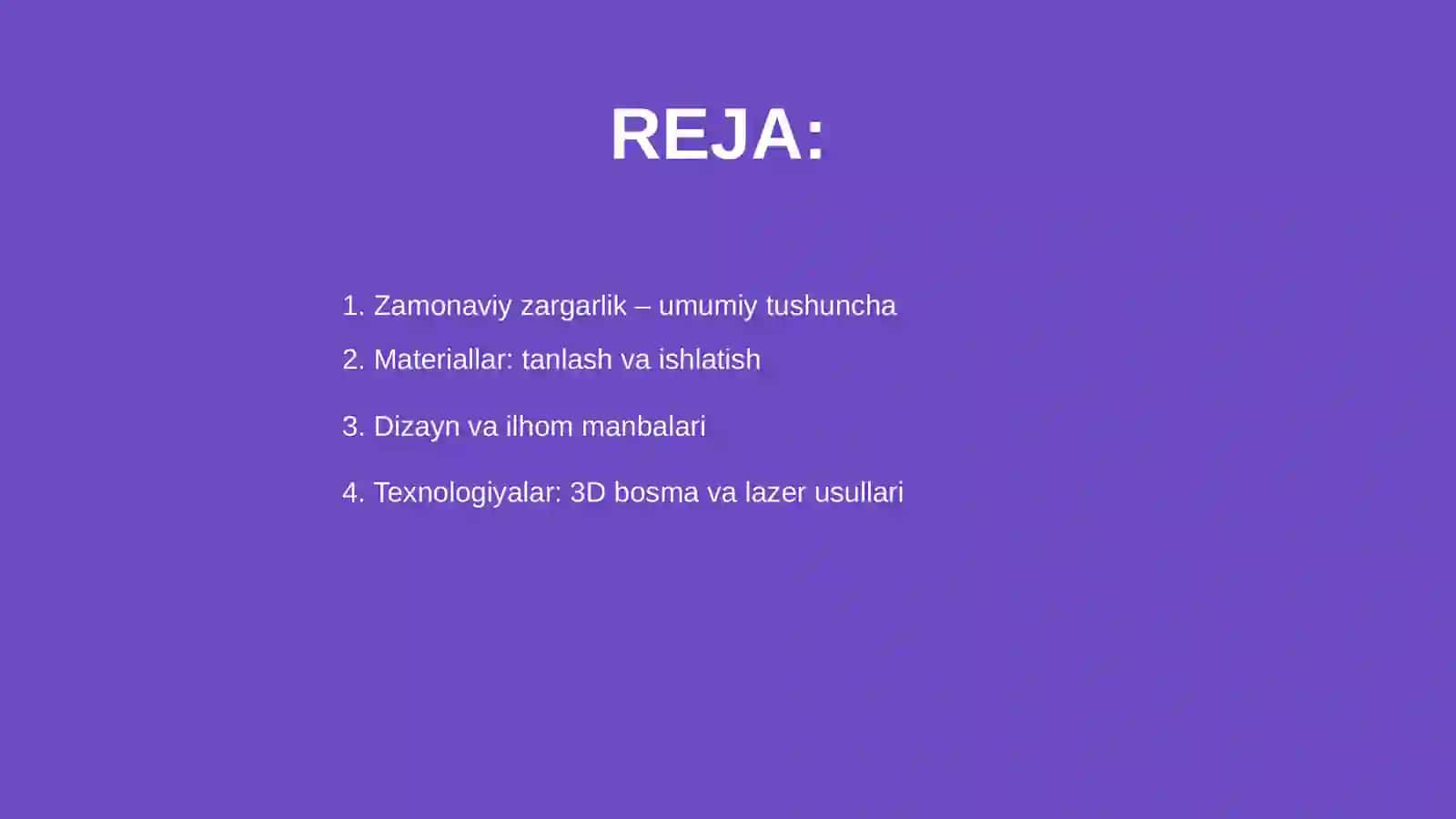 Zamonaviy zargarlik buyunlarni tayyorlash 2