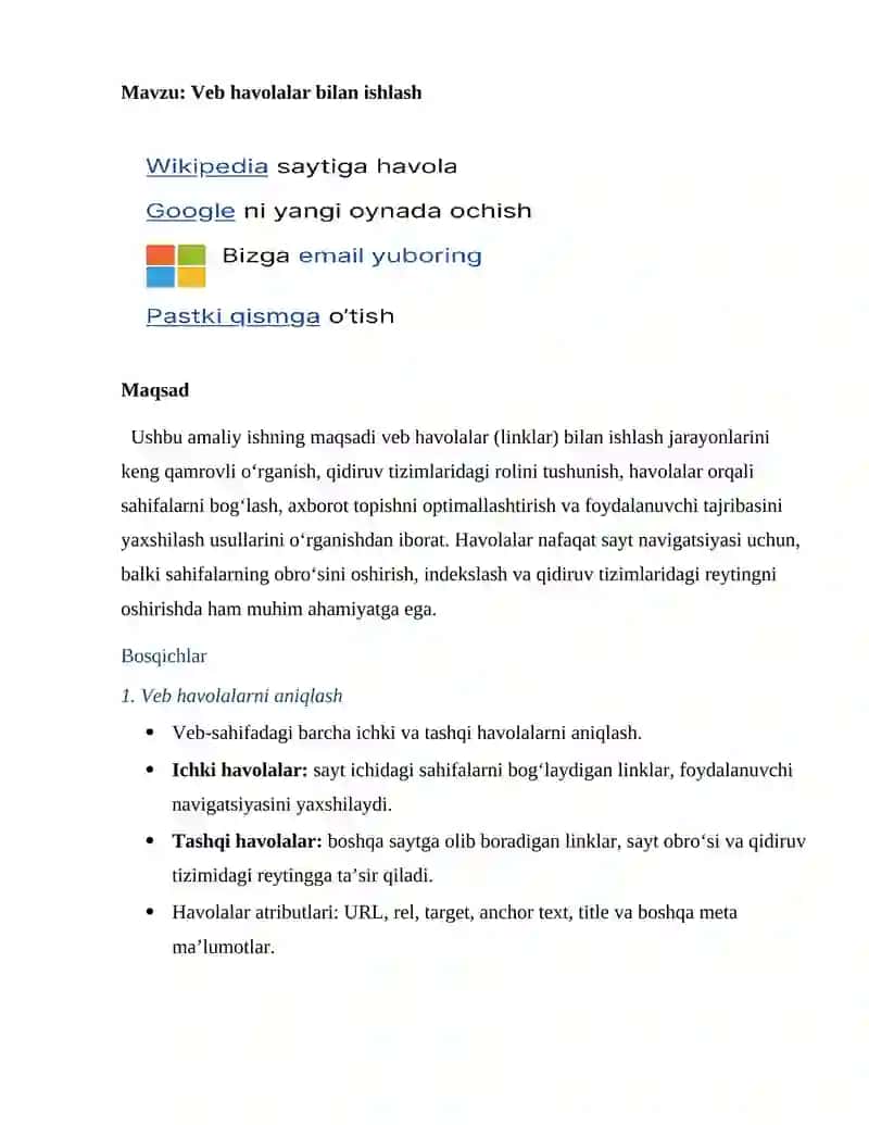 "Axborotni Izlash va Ajratib Olish" 2