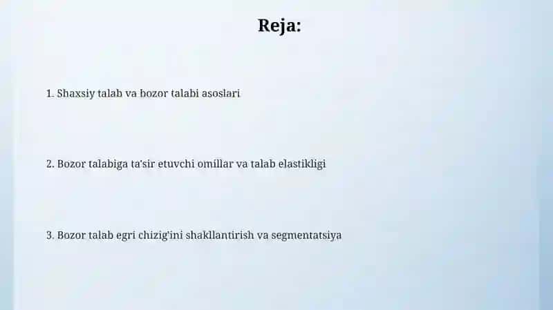 Individual talab va bozor talabi 2
