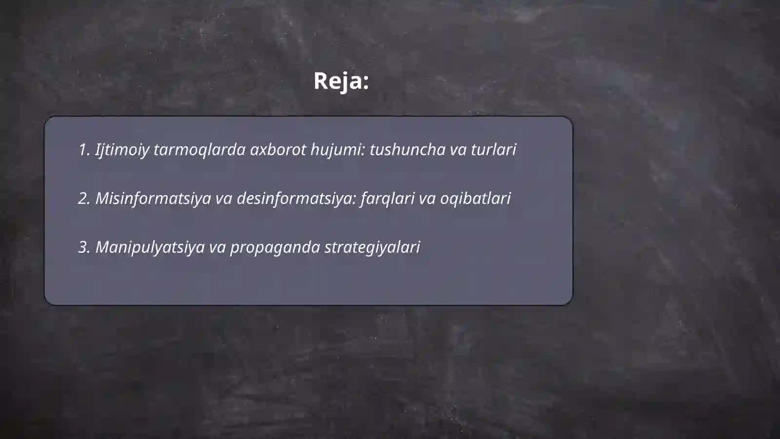 Ijtimoiy tarmoqlarida axborot huruji va tahdidlari 2
