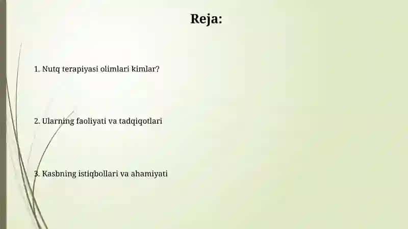 Nutq terapiyasi olimlari haqida 2