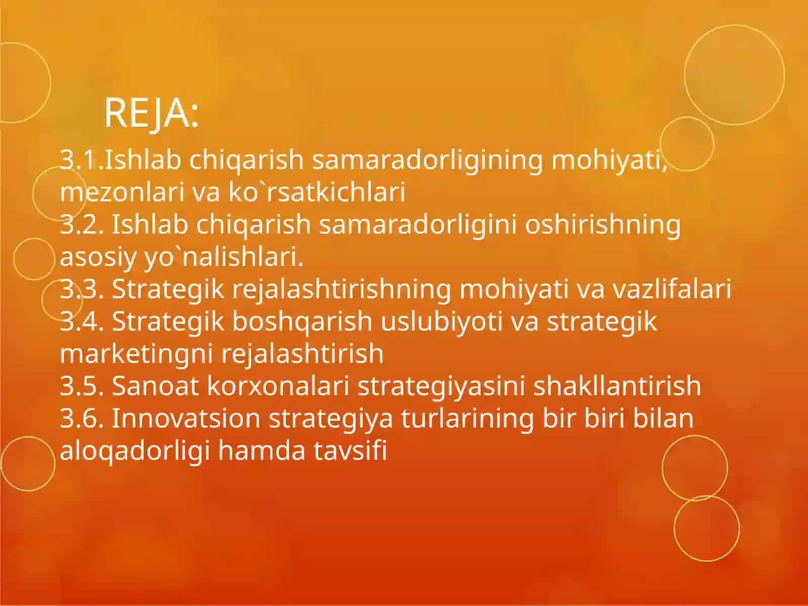 Ishlabchiqarish Samaradorligining Mohiyati 2