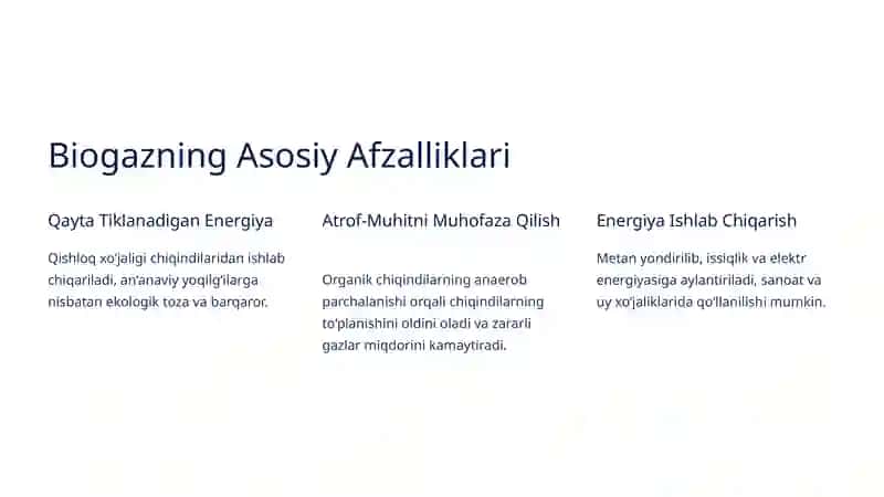 Biogaz: Energiya Manbai va Ahamiyati 2