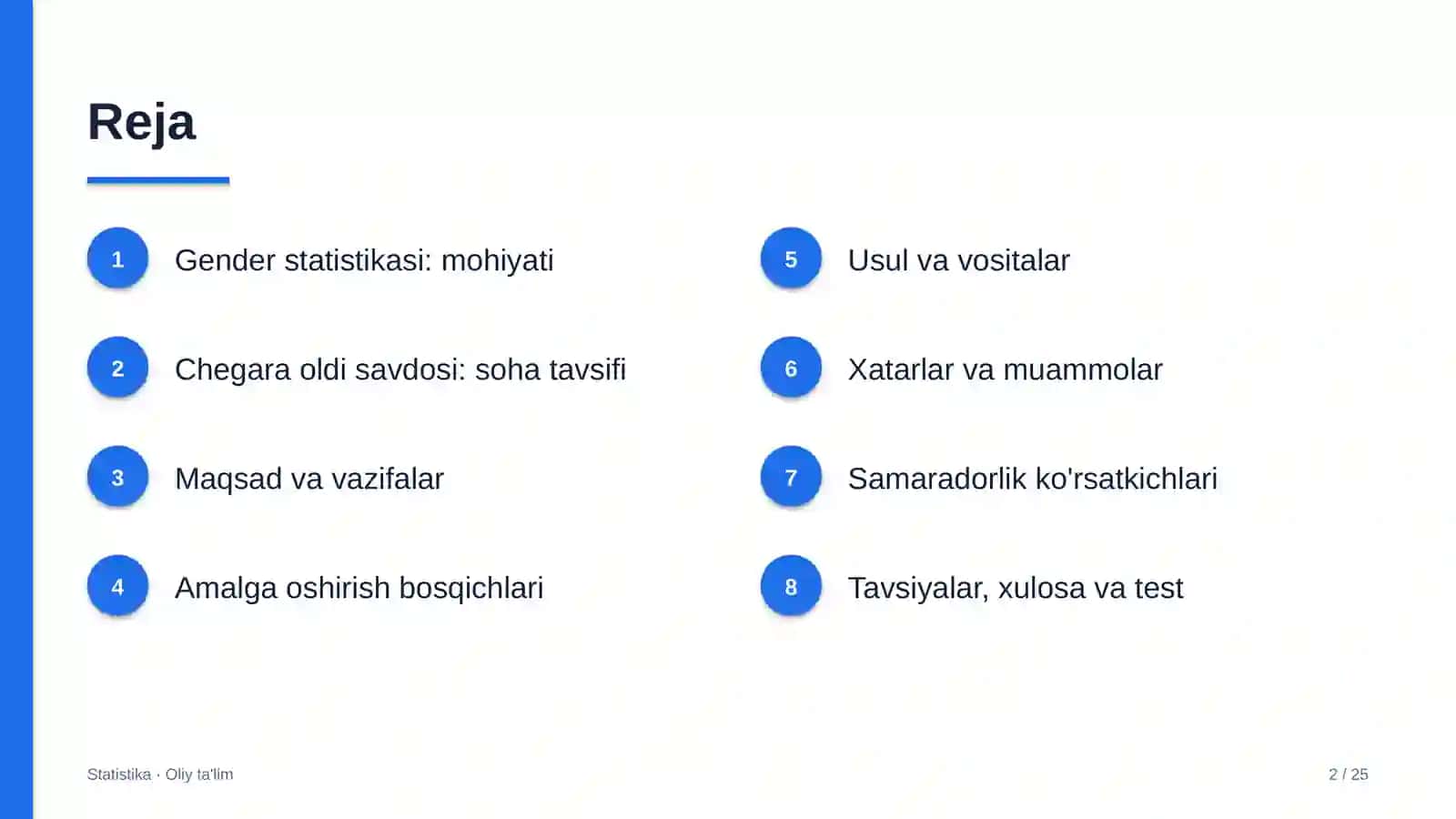 Chegara oldi savdosida gender statistikasi 2