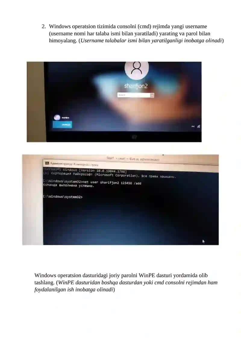 Windows operatsion tizimi 2