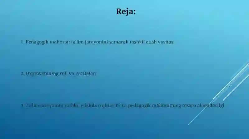 Ta'lim jarayonini tashkil etish vositasi 2