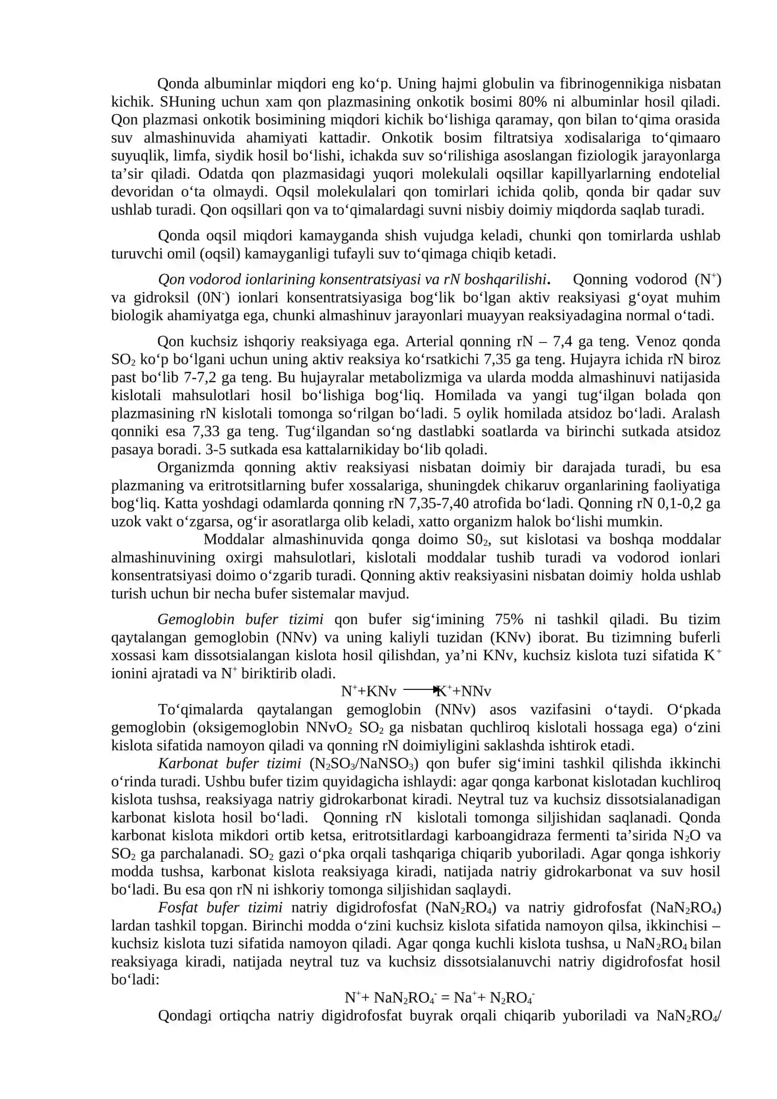 Organizmning biologik suyuqliklari 2