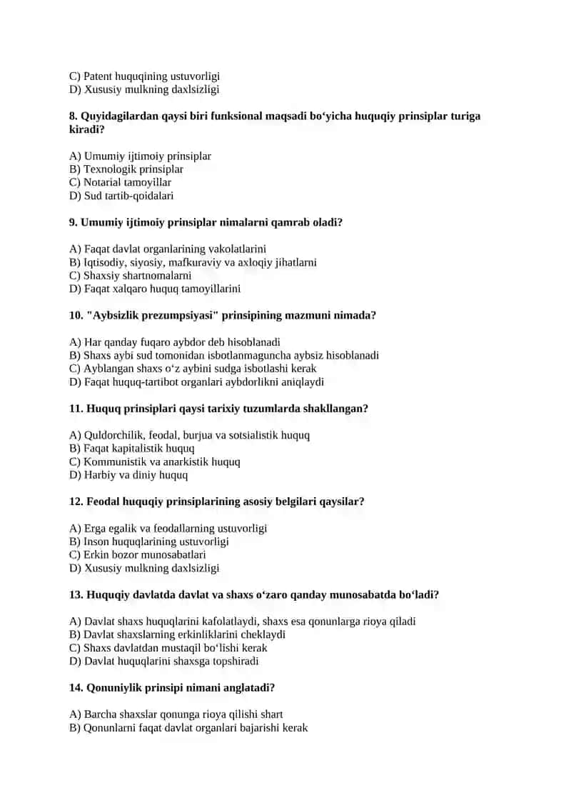 Huquq prinsiplari 2