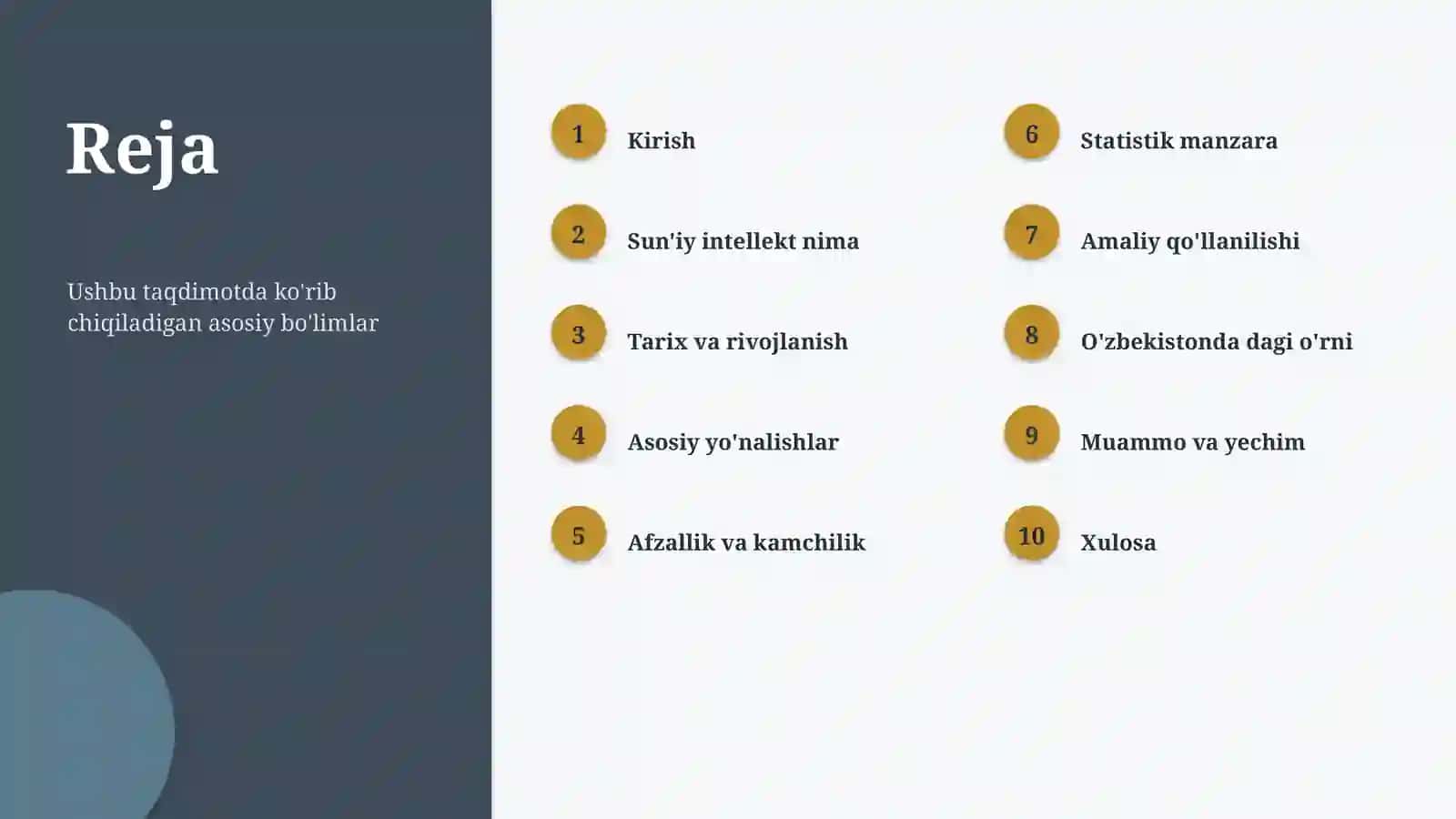 Sun'iy intellekt asoslari va tushunchasi 2