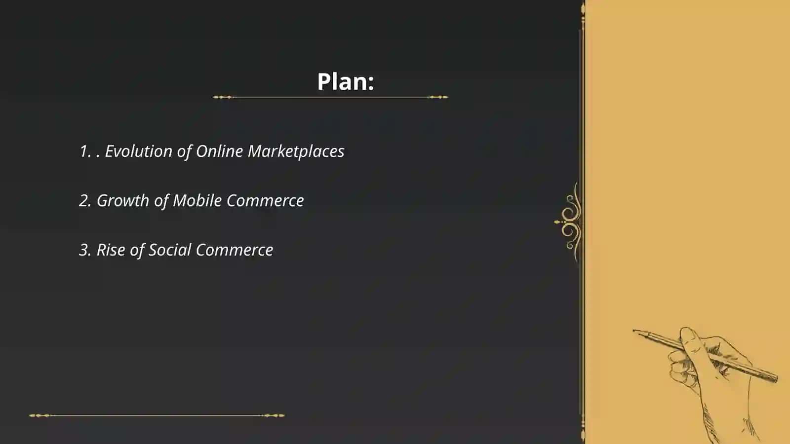 Plan: The evolution of e-commerce platforms and emerging trends in payment methods 2