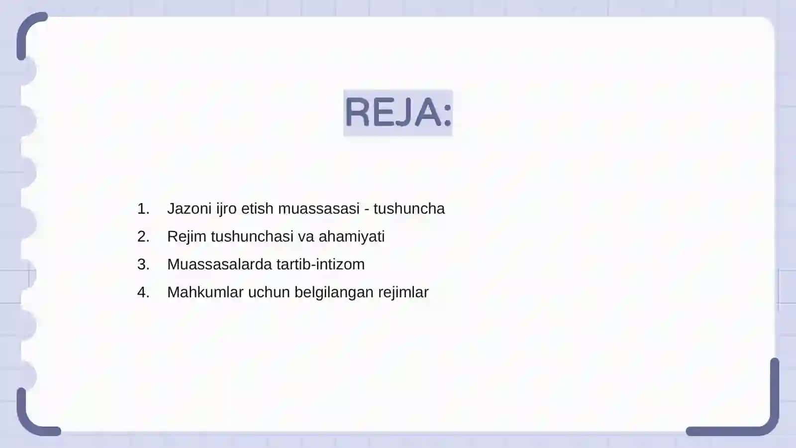 Jazoni ijro etish muassasalari - tushuncha 2