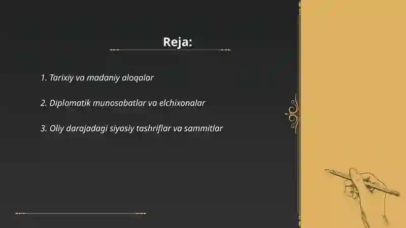 Tarixiy va madaniy aloqalar 2