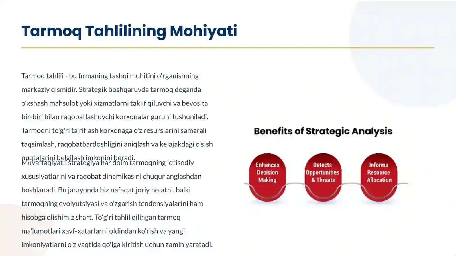 Tarmoq Tahlilining Mohiyati 2
