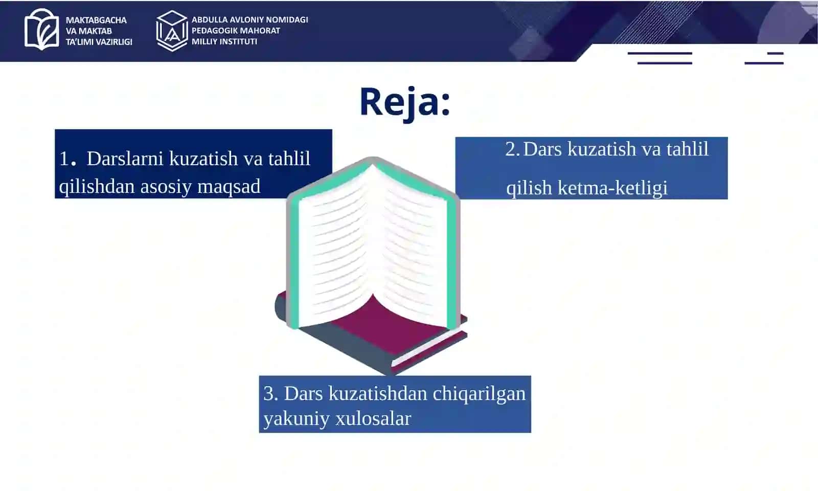 Dars kuzatish va tahlil qilish 2