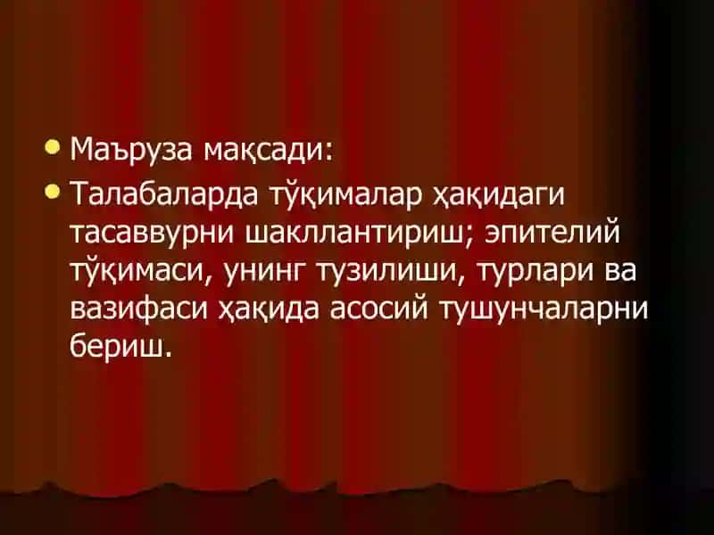 Умумийгистология 2