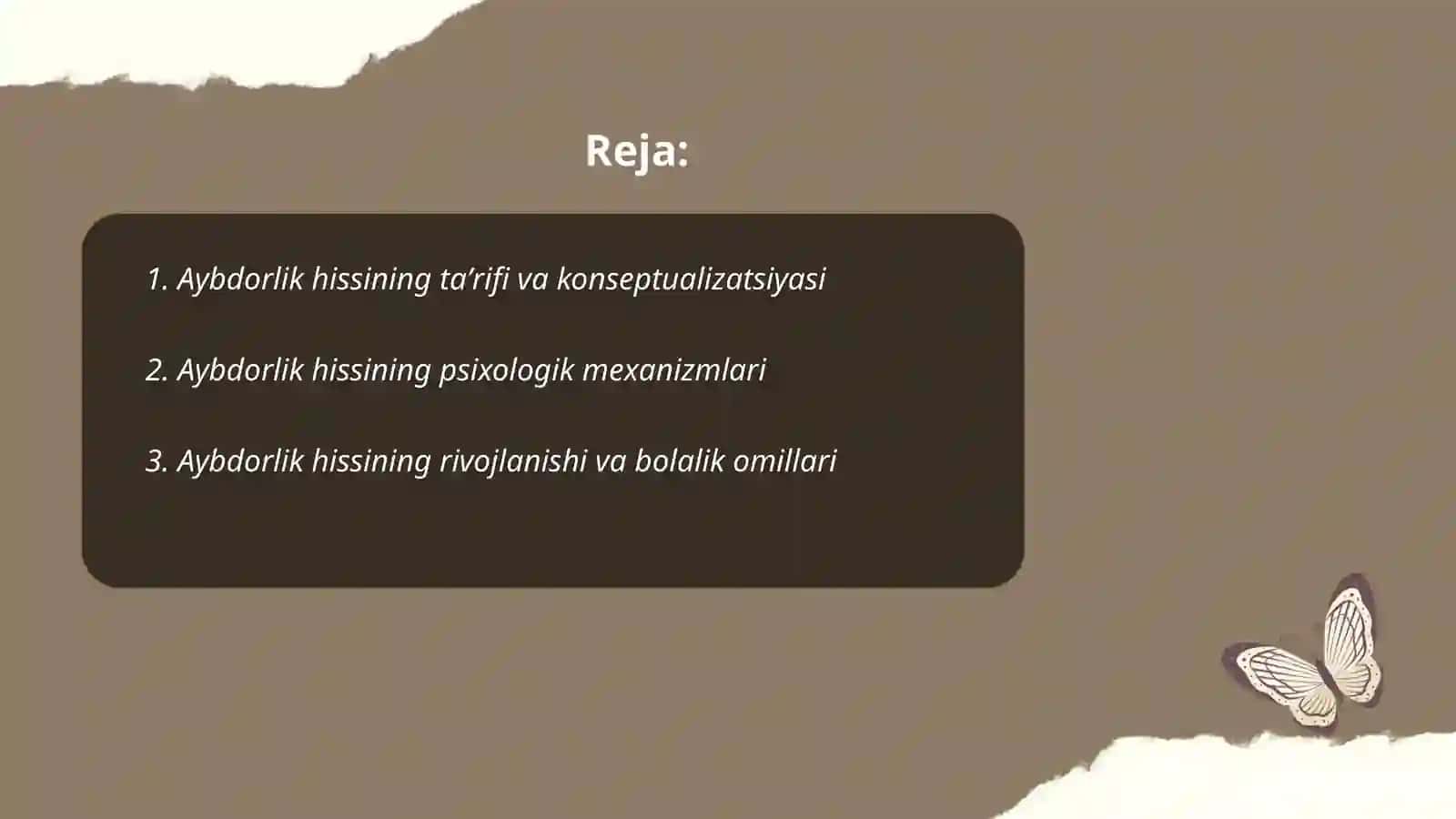 Aybdorlik hissini aniqlash 2