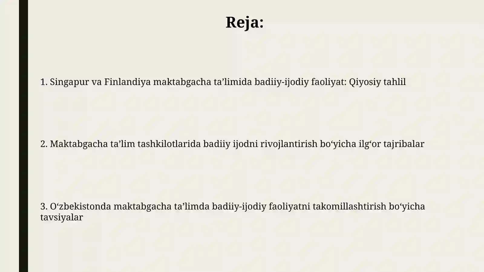 Maktabgacha taʼlimda badiiy-ijodiy faoliyatini rivojlantirish 2