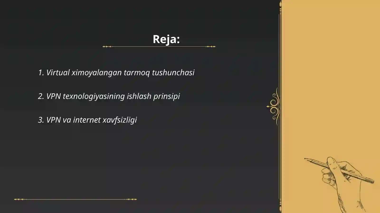 Virtual ximoyalangan tarmoq va undan amaliyotda foydalanish (masalan, CyberGhost yoki ExpressVPN misolida) 2