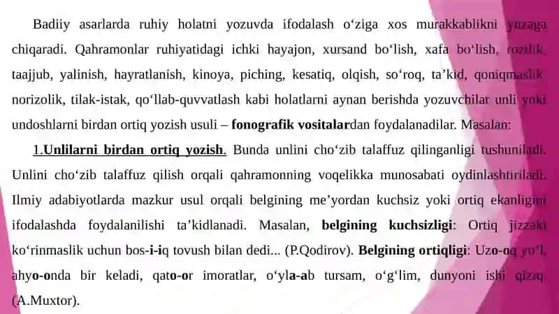 BADIIY ASAR MATNI USTIDA ISHLASH 2