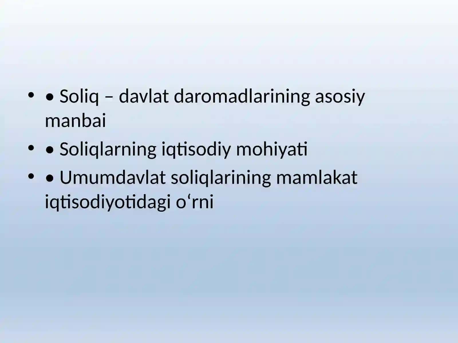 Umumdavlat soliqlari: turlari va ahamiyati 2