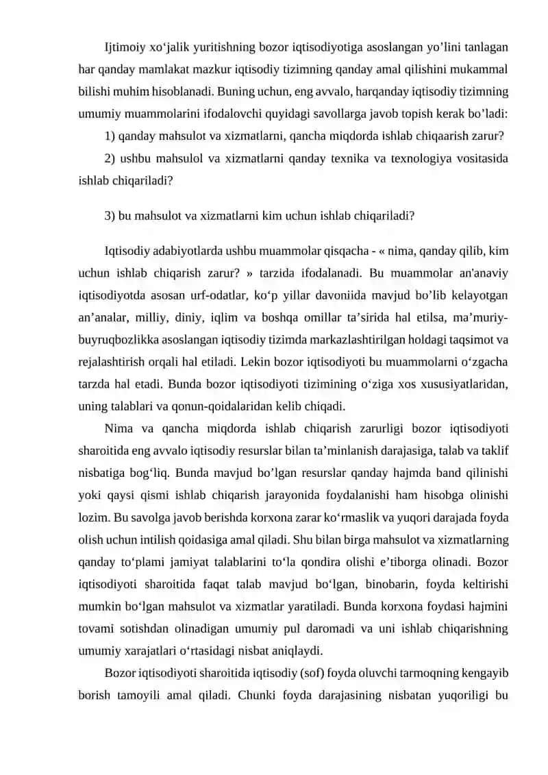 Bozor iqtisodiyoti 2
