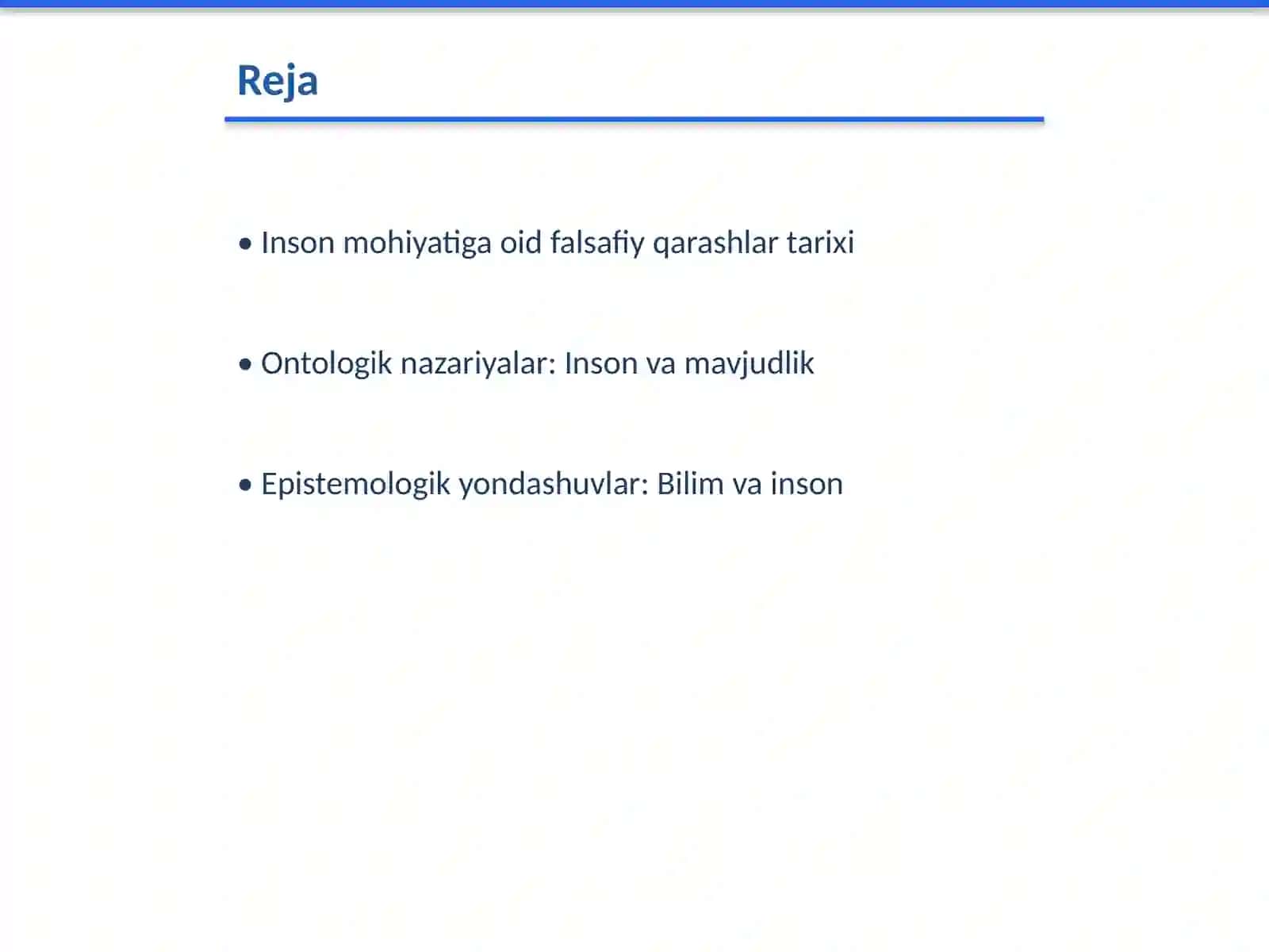 Falsafada insonning mohiyatiga oid qarashlar tasnifi 2