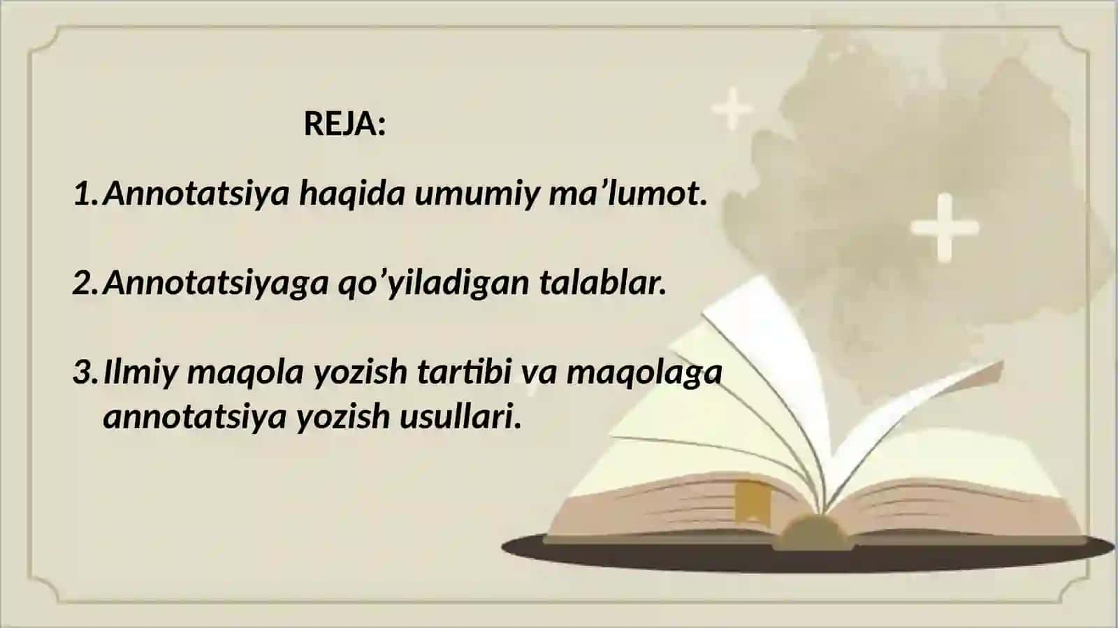 Annotatsiya haqida ma'lumot 2