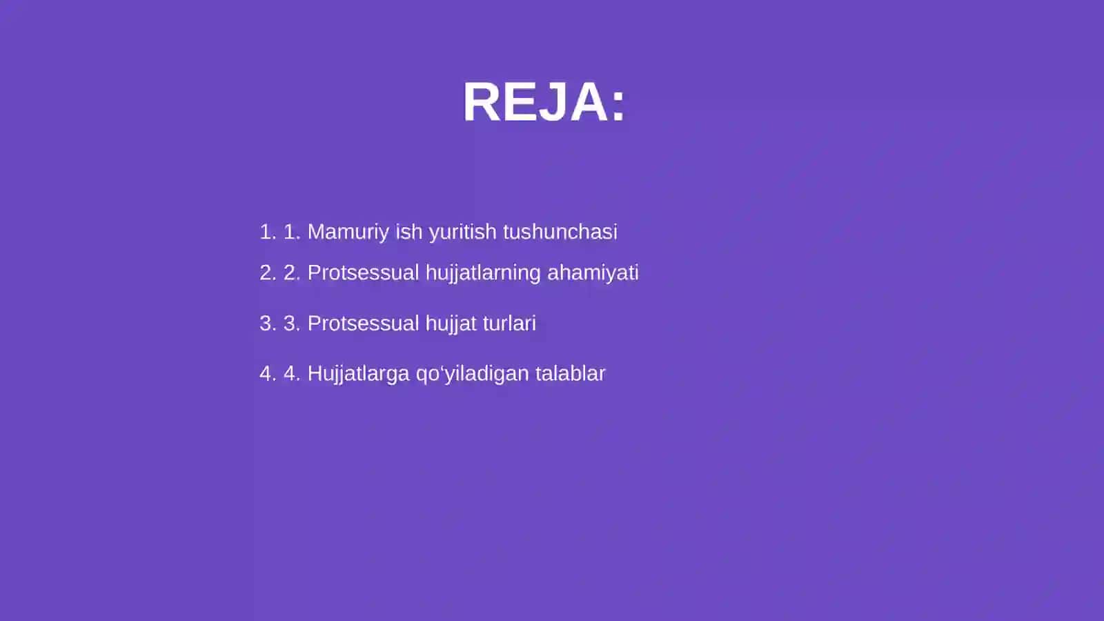 Protsessual hujjatlar 2