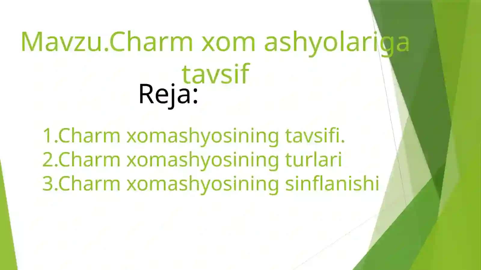 Charm xom ashyolari 2