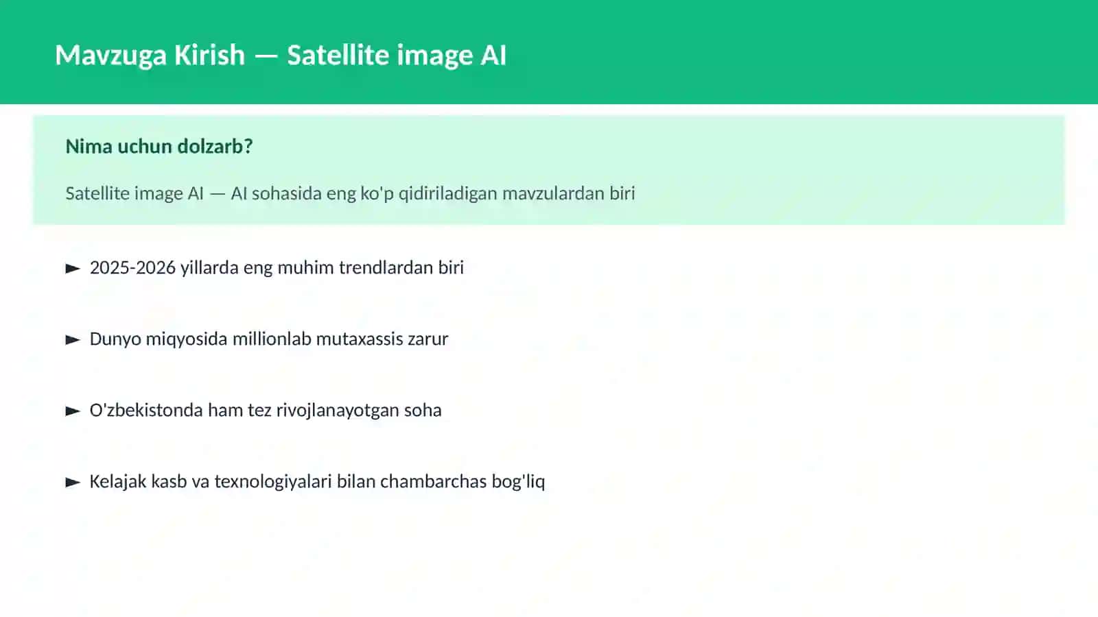 Satellite image AI 2