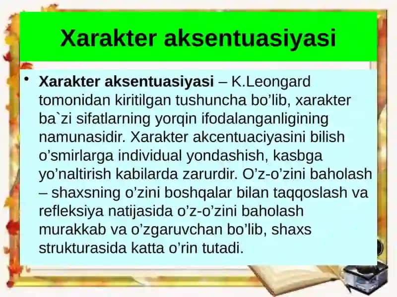 Xarakter aksentuasiyasi 2