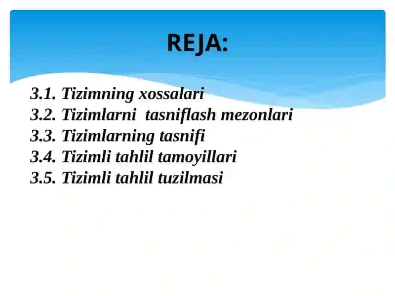 Tizimli tahlil tuzilmasi va tamoyillari 2