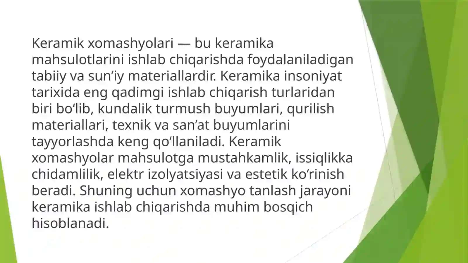 Keramikxomashyolar 2