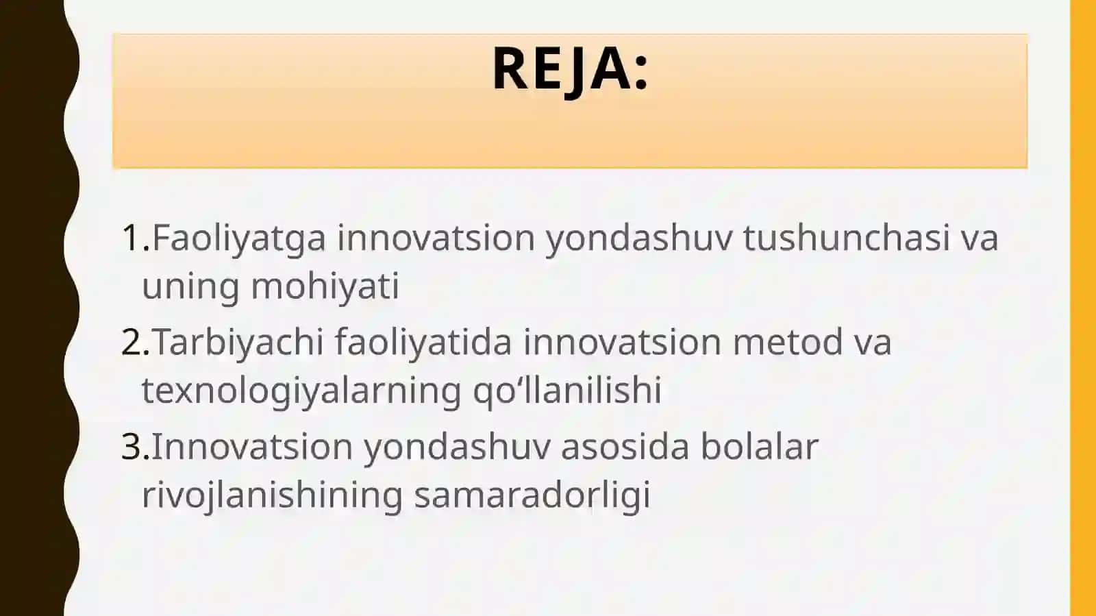 Innovatsion yondashuvning faoliyatga ta'siri 2