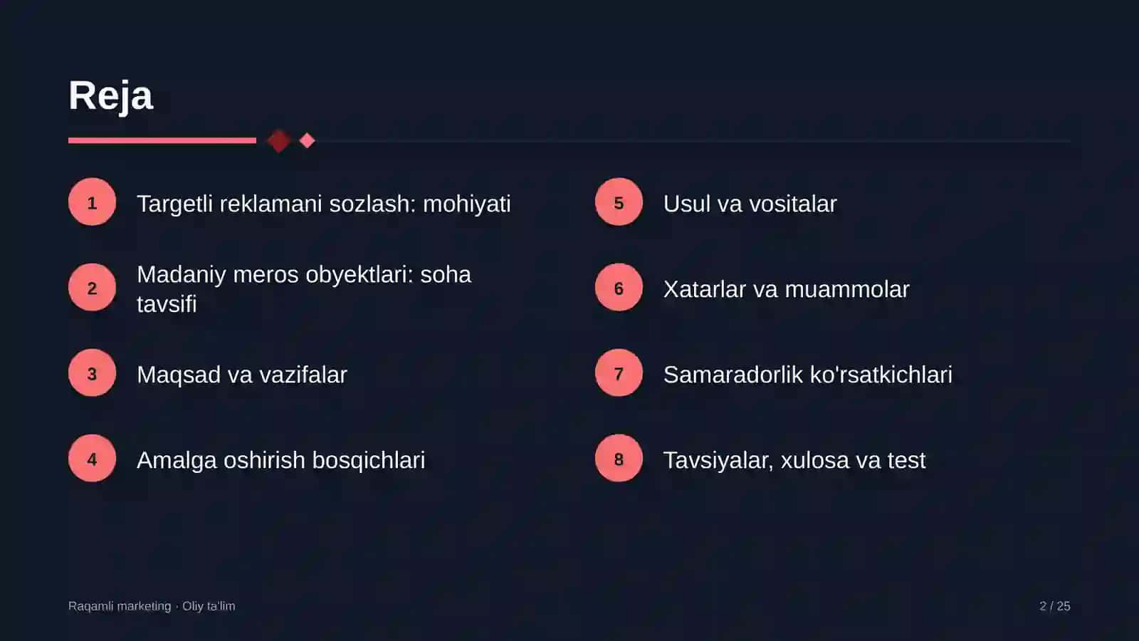 Madaniy meros obyektlarida targetli reklamani sozlash 2