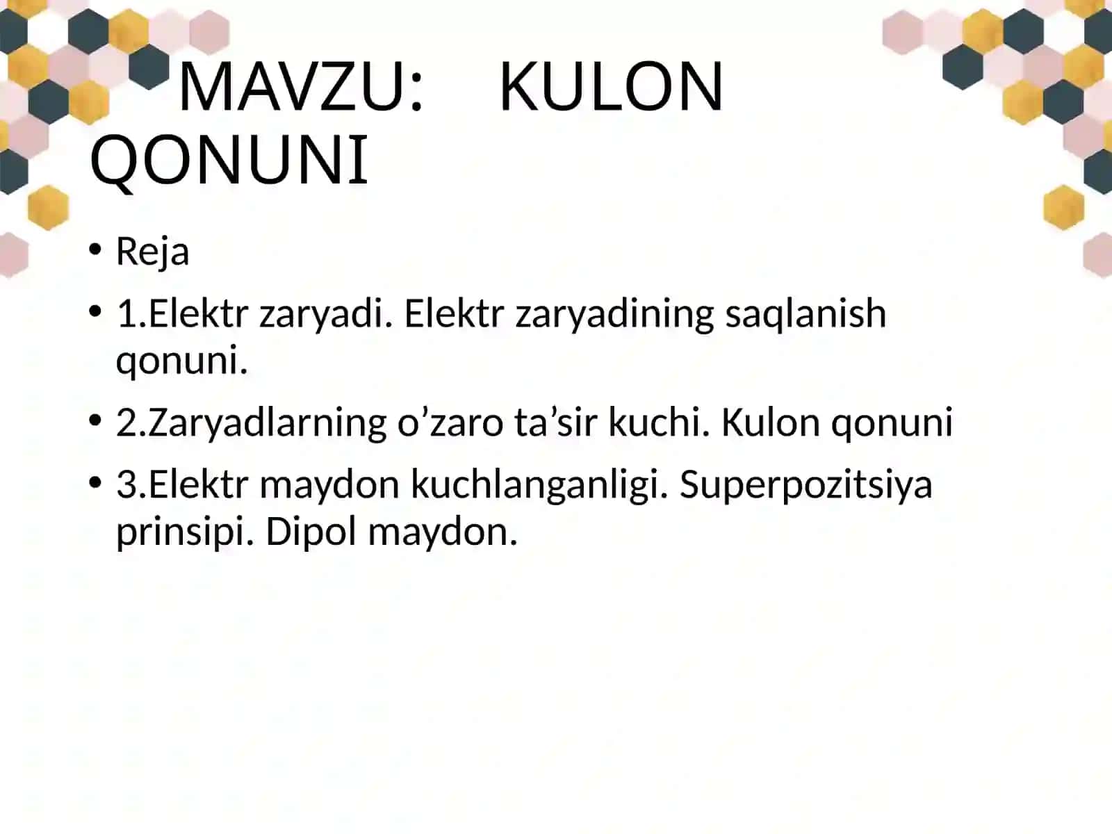 KULON QONUNI 2